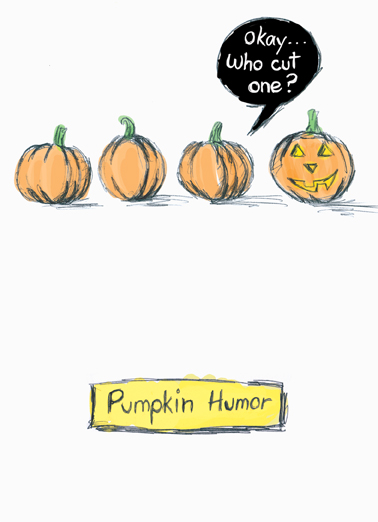 Who Cut One Halloween Ecard Cover