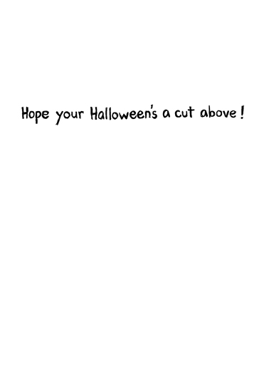 Who Cut One Halloween Ecard Inside