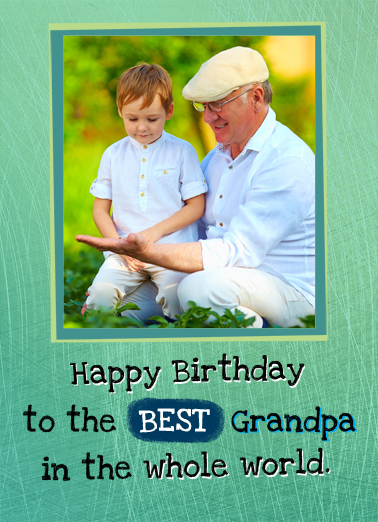 Whole World Bd - Funny Add Your Photo Card to personalize and send.
