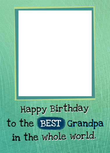 Whole World BD World's Best Grandpa Card Cover