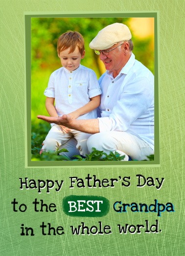 Whole World Father's Day Ecard Cover