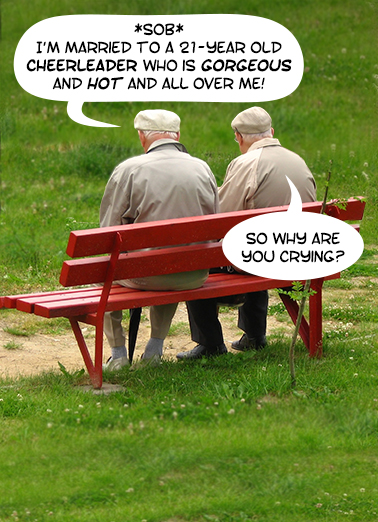 Why Are You Crying Aging Ecard Cover