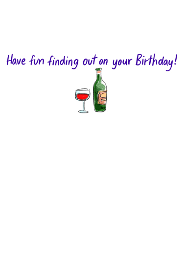 Wine Age Birthday Ecard Inside