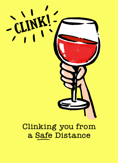 Wine Clink For Any Time Ecard Cover