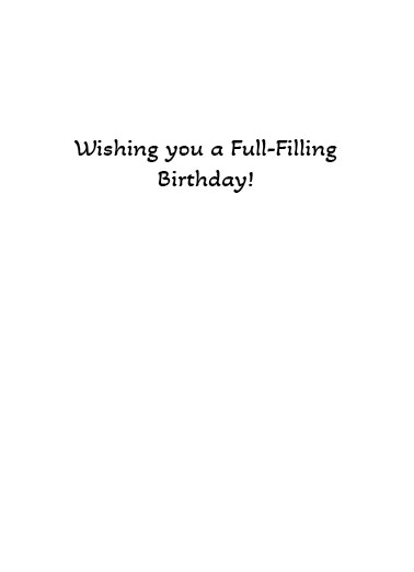 Wine Filling Birthday Birthday Card Inside