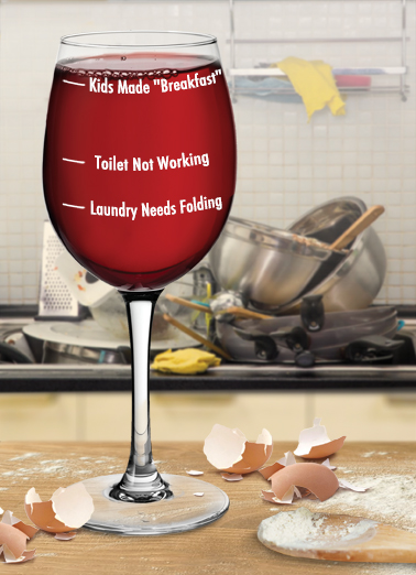 Wine Levels MD For Any Mom Ecard Cover