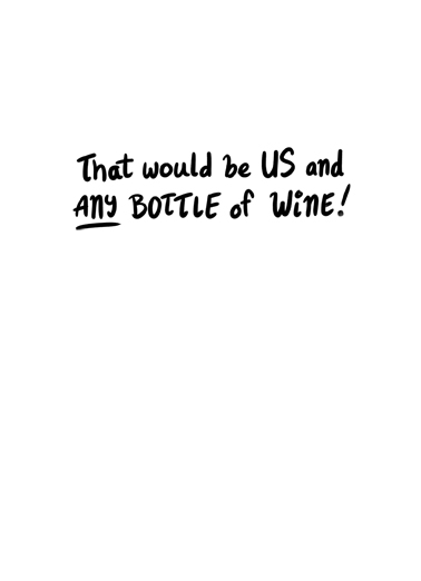 Wine Pairings 5x7 greeting Card Inside