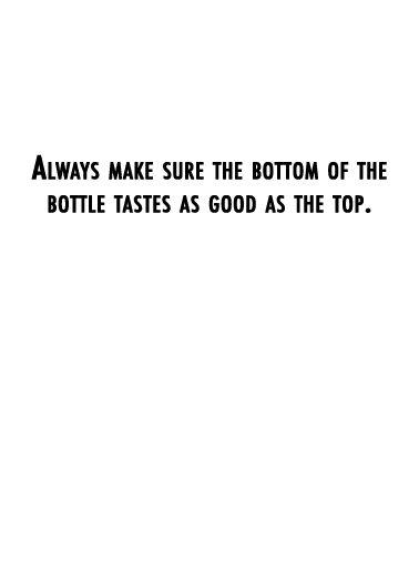 Wine Tasting Birthday Ecard Inside