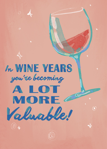 Wine Years Drinking Ecard Cover