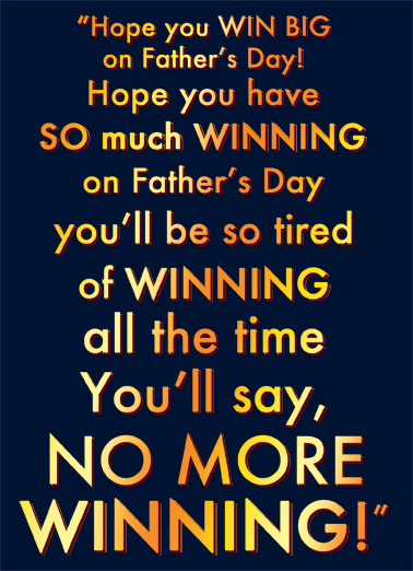 Winning FD Father's Day Ecard Cover