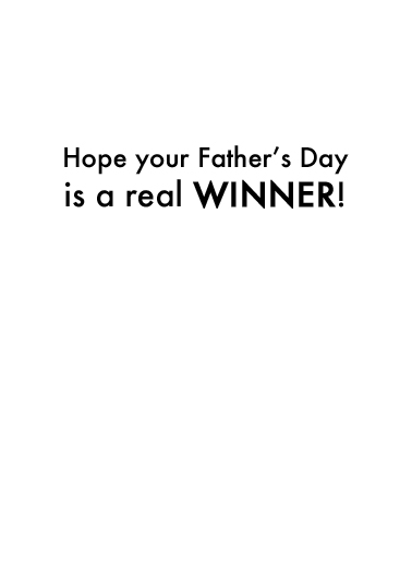 Winning FD For Dad Card Inside