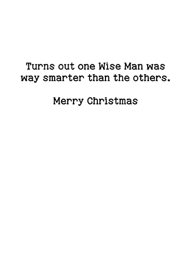 Wise Men Merlot Christmas Card Inside