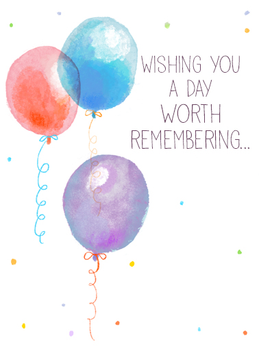 Wishing You Balloons Uplifting Cards Ecard Cover