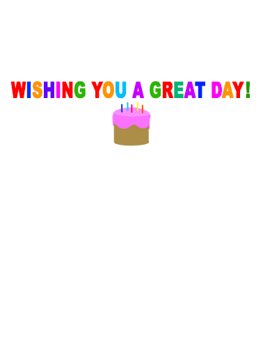 Wishing You Lawn Birthday Ecard Inside