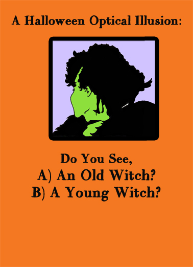 Witch Do You See 5x7 greeting Card Cover