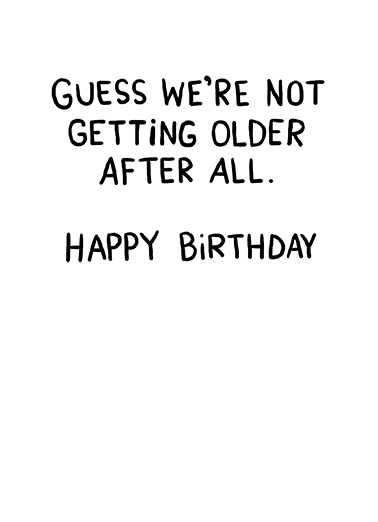 With Age Clinking Buddies Card Inside