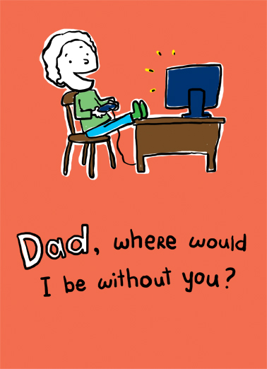 Without You For Dad Card Cover