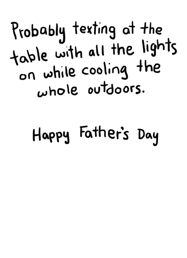 Without You For Dad Card Inside