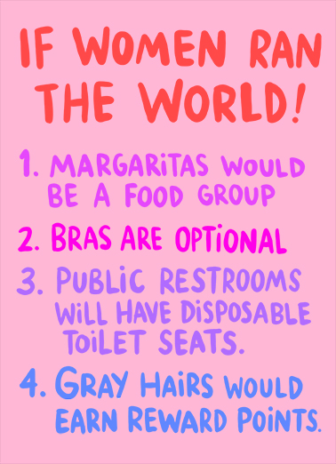 Women Ran World Birthday Ecard Cover