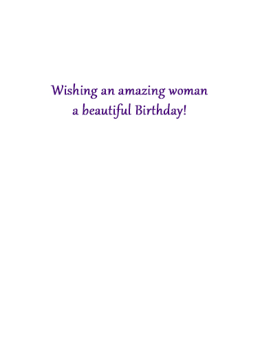 Women with August Birthdays Lettering Card Inside