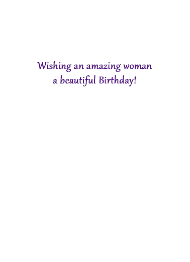 Women with January Birthdays For Her Card Inside