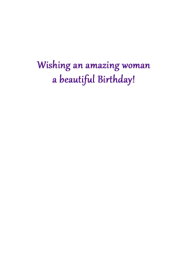 Women with May Birthdays Lettering Card Inside