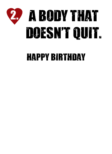 Won't Quit BDAY Dirty Sexy Naughty Ecard Inside