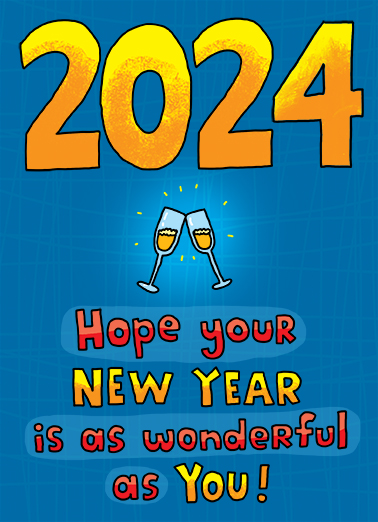 Wonderful New Year New Year's Ecard Cover