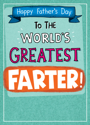 World's Greatest For Any Dad Card Cover
