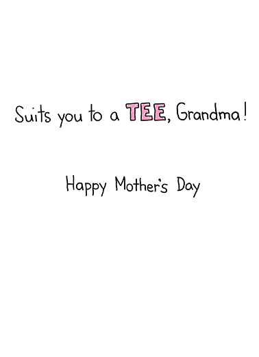 Worlds Best Grandma For Grandma Card Inside