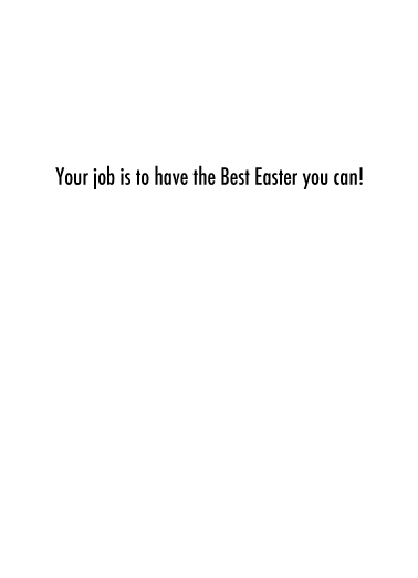 Worst Job Easter Quarantine Card Inside