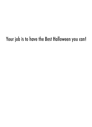 Worst Job HAL Halloween Card Inside