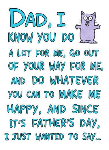 Worth It Dad Father's Day Card Cover