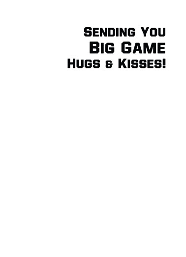 XO Football Fan Football Fun Ecard Inside