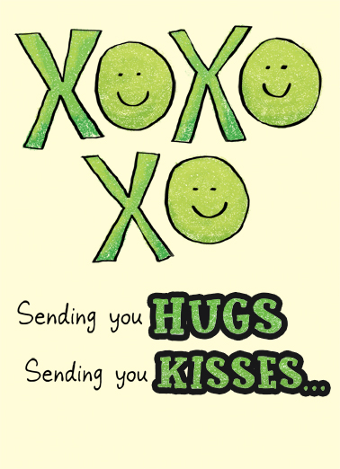 XOXO St Pats Hug Card Cover