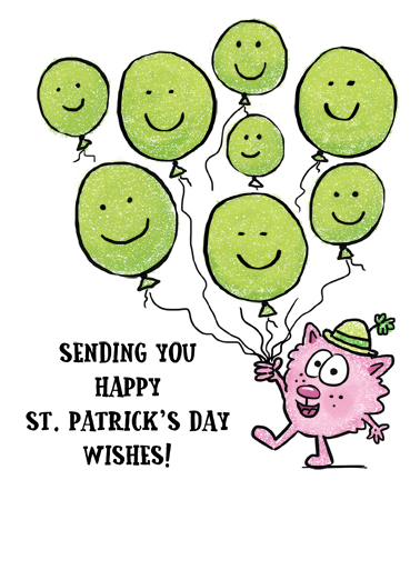 XOXO St Pats Witty Card Inside