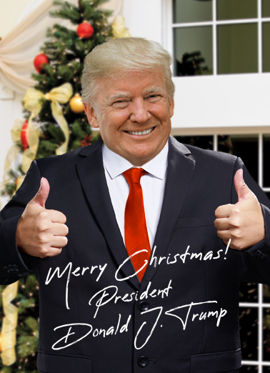 Xmas Trump 2020 Christmas Card Cover