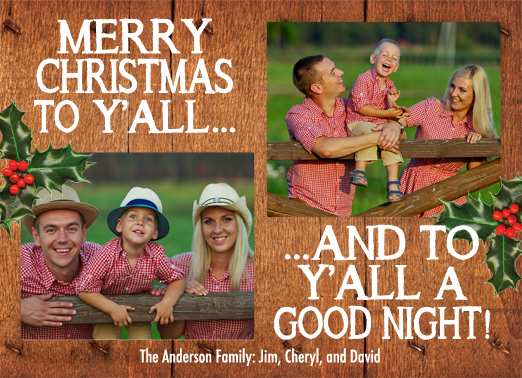 Y'All Christmas Ecard Cover