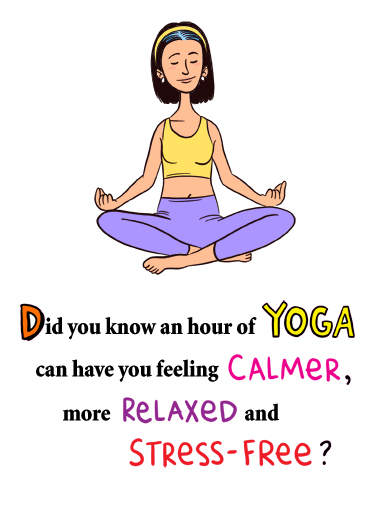 Yoga Merlot  Ecard Cover