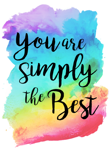 You Are the Best Uplifting Cards Card Cover