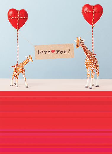 You Bet Giraffes Valentine's Day Card Cover