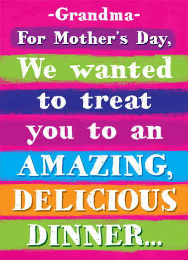 You Cook GM Mother's Day Card Cover