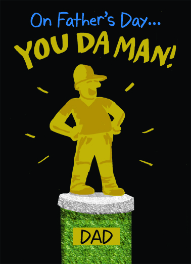 You Da Man Dad Father's Day Card Cover