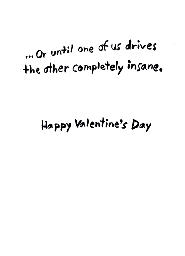 You and Me Valentine's Day Card Inside