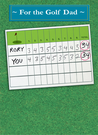 You and Rory Golf Ecard Cover