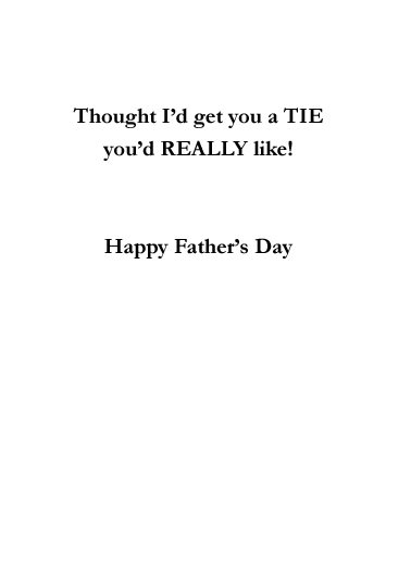 You and Rory Father's Day Card Inside