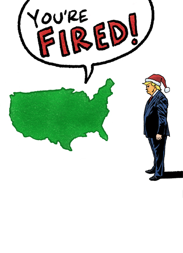 You're Fired Christmas For Anyone Ecard Cover