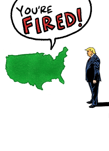 You're Fired Trump Wishes Ecard Cover