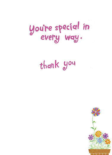 You're Special Thank You All Ecard Inside