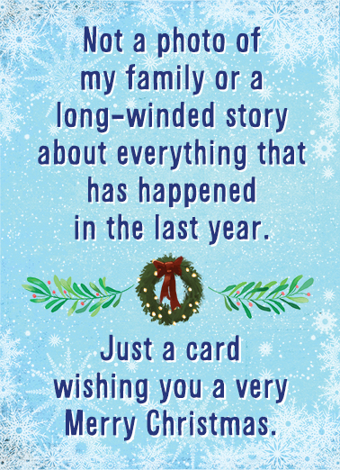 You're Welcome Christmas Wishes Card Cover